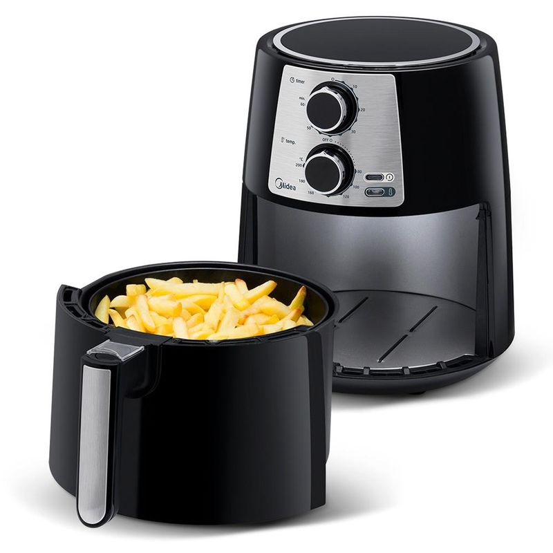 Fritadeira Air Fryer Midea 3.5 Litros Preta/inox 220V | Submarino