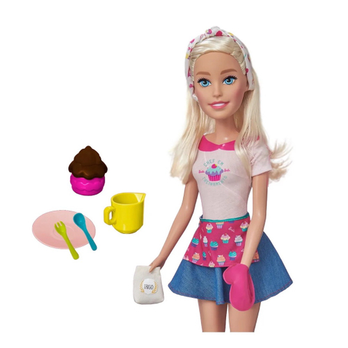 Boneca Barbie - Profissões - Grande - C/Acessórios - 66cm