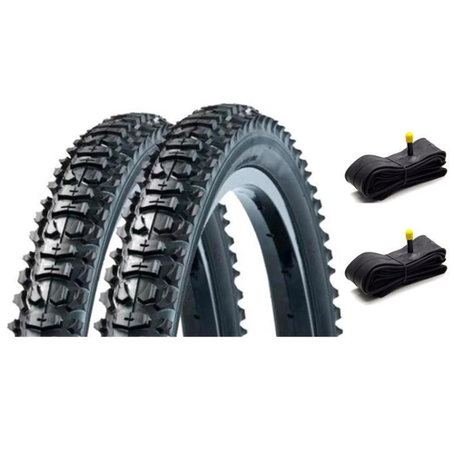 Kit 2 Pneus Bicicleta Aro 26 26X2.00 Dsi Sri-85 Cravo Preto em