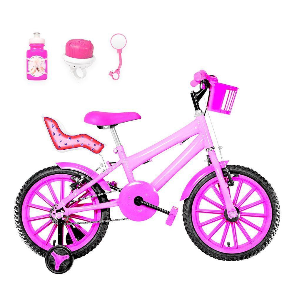 Bicicleta Caloi Barbie Infantil - Aro 16 - Pink