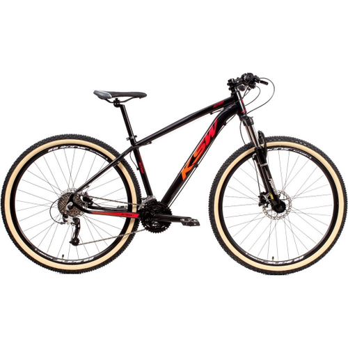 Bicicleta Aro 29 Alfameq ATX 27v Hidráulico K7 e Trava Preto com