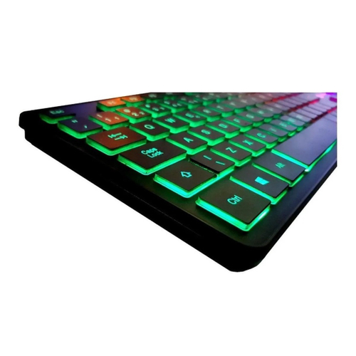 Teclado Gamer Silencioso Qwerty Abnt2 Retroiluminado c/ Led Rgb Knup KP ...