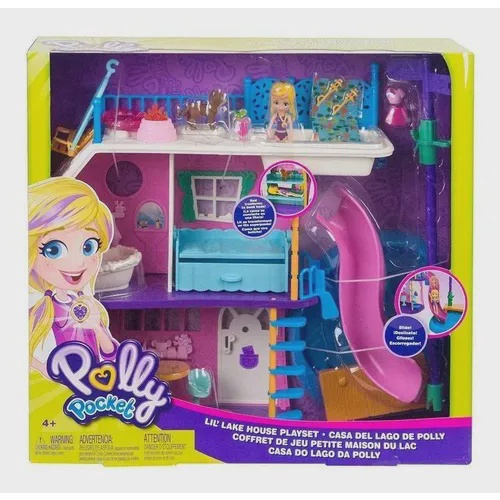 Brinquedo Boneca Mega Casa Surpresa Escala Polly Pocket GFR12 Completa  Original Matel Poly Playset em Promoção na Americanas