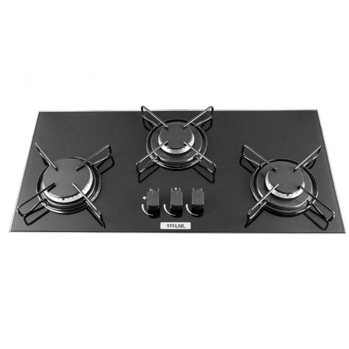 Cooktop 3 Bocas Stelar Preto – Gás Bivolt – Ste3qpt