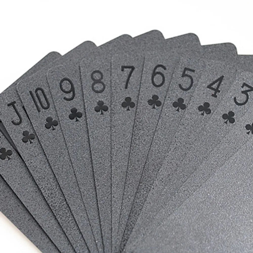 Baralho preto Baralho Black A Prova De Agua Jogo De Cartas Detalhes  Vermelho 54 Cartas Poker Mágica - Escorrega o Preço