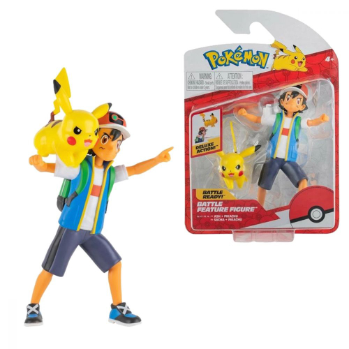 Novo Pokemon Figuras de Açao Ash e Pikachu Alola Sunny 1960 em Promoção na  Americanas