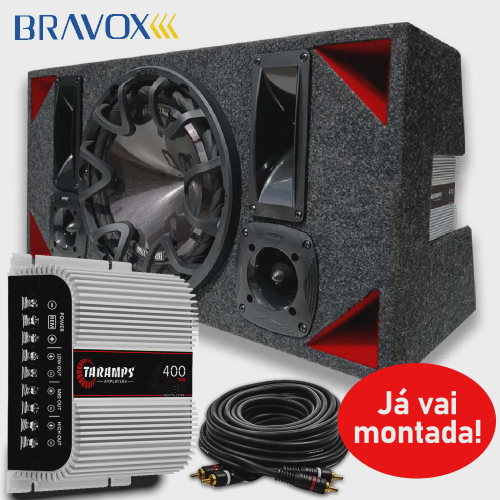 Caixa som montada automotivo mini paredao