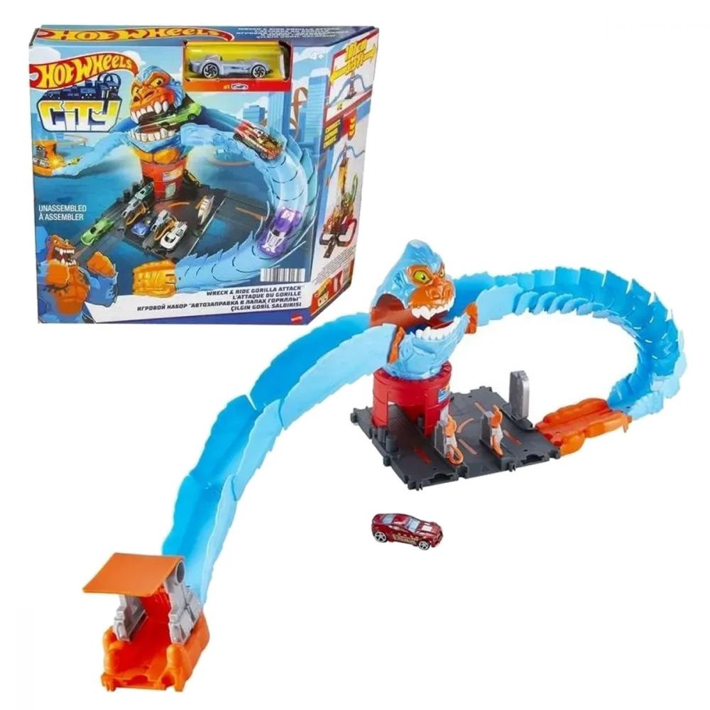 Pista Hot Wheels City Ataque Do Gorila Hotwheels Hdr30 - Loja Zuza