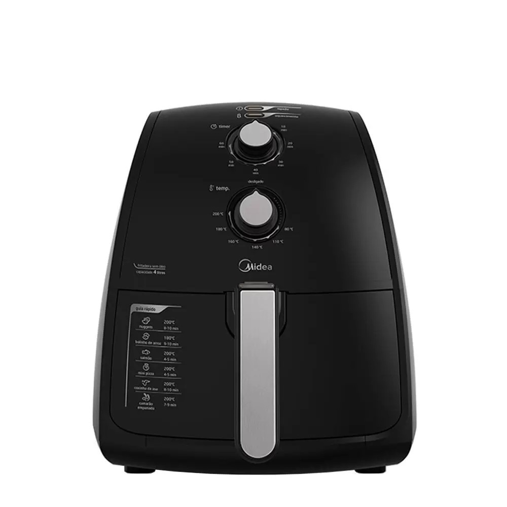 Fritadeira Elétrica Airfryer Midea FRP42 Sem Óleo 4L 220V - Preto ...