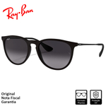Óculos de Sol Ray-Ban Erika Clássico Mate Preto Cinzento Degradê - RB4171L 622/8G 54-18