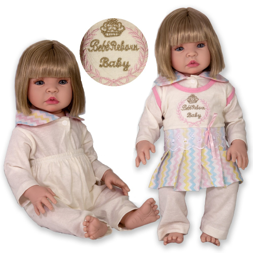 Boneca Bebe Reborn Yasmin Ursa Charme Branco Cegonha Reborn Dolls Mais 24  Acessórios 48cm em Promoção na Americanas