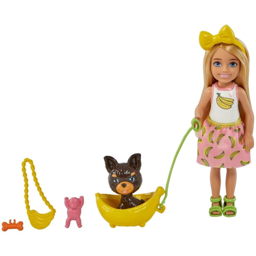 Boneca Barbie Adota Cachorrinho Morena HKD86 - Mattel