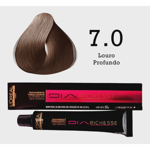 Tonalizante Diarichesse 7,0 Louro Profundo L'Oréal Professionnel 50g -  Danny Cosmeticos