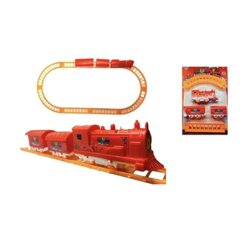 Locomotiva Trem Grande Trilhos 5 Vagões Brinquedo Infantil no Shoptime