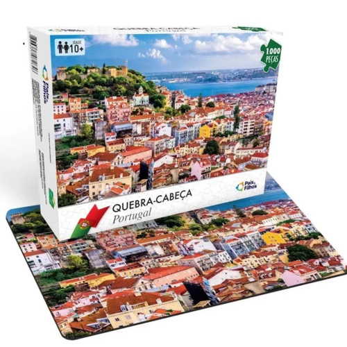 Quebra Cabeça Portugal Grande 1000 pçs 54x74 cm Puzzle Jogo Premium  Presente Adulto Criança Lógica Raciocínio Mil pçs em Promoção na Americanas