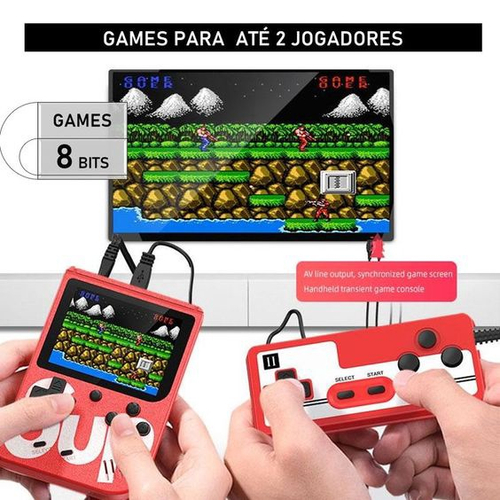 Mini Game Portátil Retrô 8 Bits Com Mais De 400 Jogos em Promoção na  Americanas