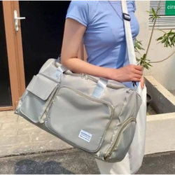 Bolsa Mala Academia Viagem Imagem Fitness Cor: cinza; Tamanho: Único; Gênero: Masc/Fem; é boa?