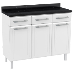 Balcão Gabinete Cozinha Aço Topázio Com Tampo é boa?