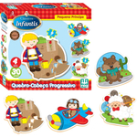 Toyvian Quebra-cabeça de madeira infantil com 3 peças - Jogos de quebra- cabeça criativos - brinquedos práticos de quebra-cabeça