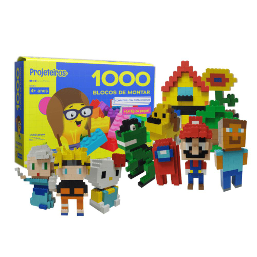 Kit Multiblocos - 1000 Peças - Pecinhas Para Montar - Lego em Promoção na  Americanas