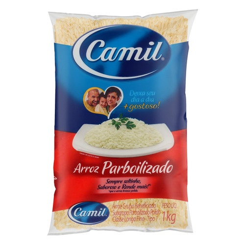 Arroz Parboilizado T1 1KG Camil No Shoptime