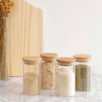 Conjunto com 4 Potes de Bambu 300 ml - La Cuisine