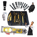 Kit 3 tesouras profissionais + Maquina cortar cabelo