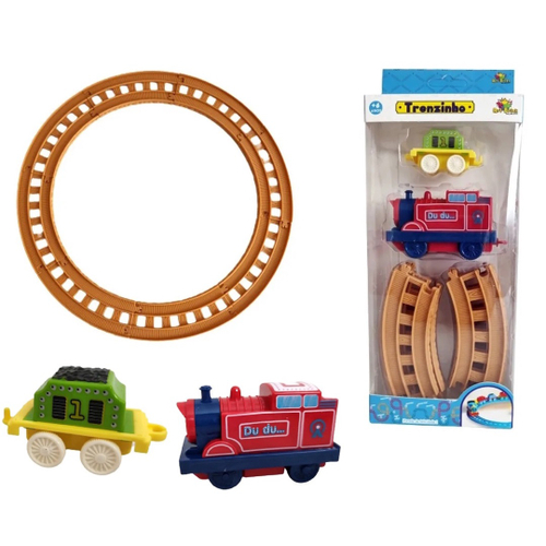 Trenzinho De Brinquedo Locomotiva Com Som E Luz Trem Trilhos em Promoção na  Americanas