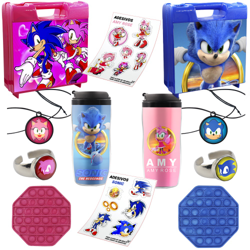 Fantasia Sonic Azul Infantil Cosplay Halloween Dry no Shoptime