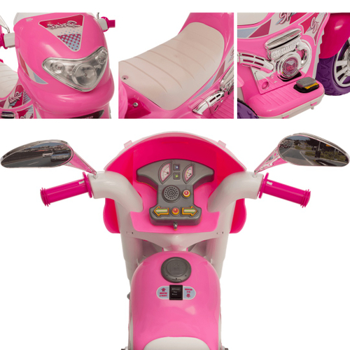 Moto Eletrica Infantil Sprint Turbo Com Capacete Pink 12V Biemme 673 na  Americanas Empresas