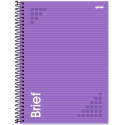Caderno universitário capa dura 1x1 80 folhas, Brief Lilás, Spiral, 2228044 - pt 1 un é boa?