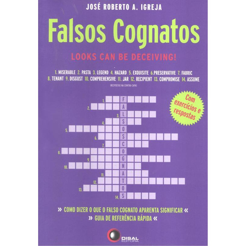 Falsos Cognatos em Inglês (False Friends) Exercícios: 1 - Complete