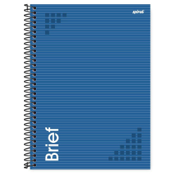 Caderno universitário capa dura 1x1 80 folhas, Brief Azul, Spiral, 211695 - pt 1 un é boa?
