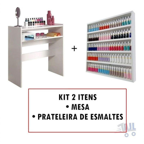 Conjunto - Kit Móveis Salão de Beleza Manicure Pedicure Estética