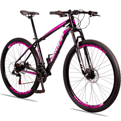 Bicicleta Dropp Aluminum Disc H T17 Aro 29 Susp. Dianteira 27 Marchas - Preto/rosa