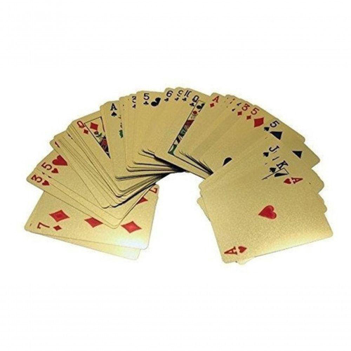 Baralho Jogo Cartas Buraco Truco Sueca Poker Dourado Gold