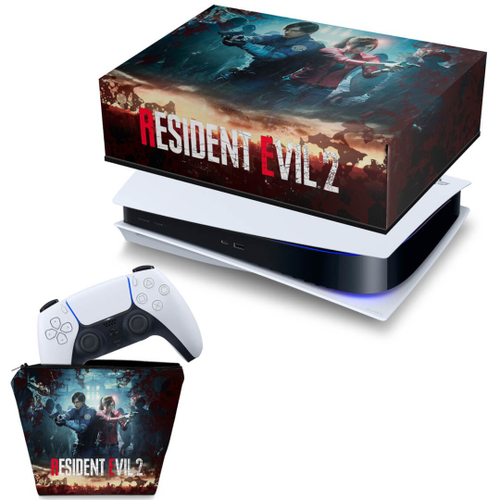 Capa Anti Poeira e Skin Xbox One S Slim - Resident Evil 4 Remake