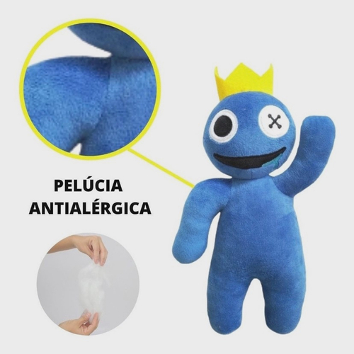 Boneco Azul Babão Blue Pelúcia Rainbow Friends Jogo Roblox