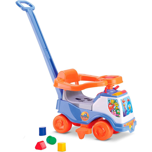 Motoca infantil triciclo de passeio totoca com pedal E kit adesivo menino  menina no Shoptime