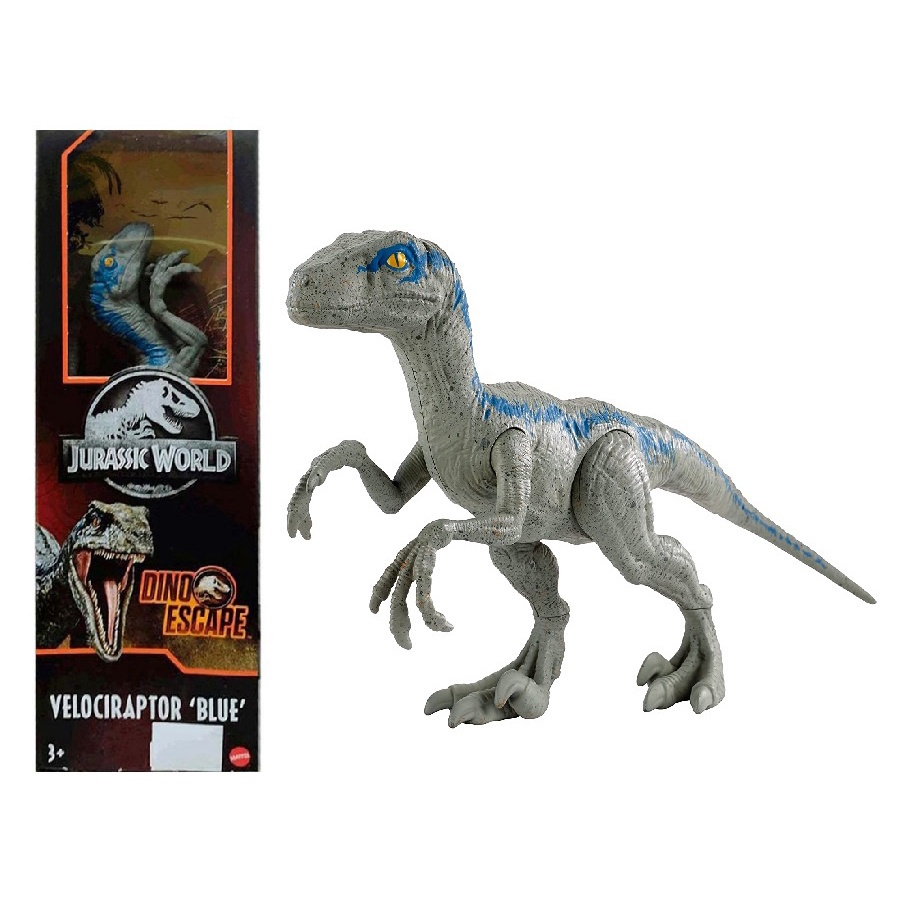 Dinossauro Velociraptor Boneco Jurássico + Jogo Double Dino em