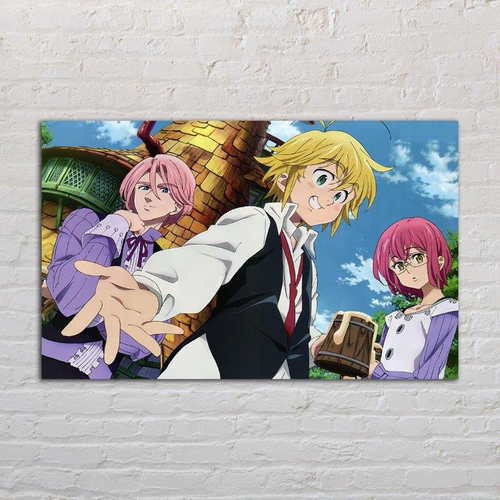 Quadro Decorativo Anime Nanatsu No Taizai 01 em Promoção na Americanas