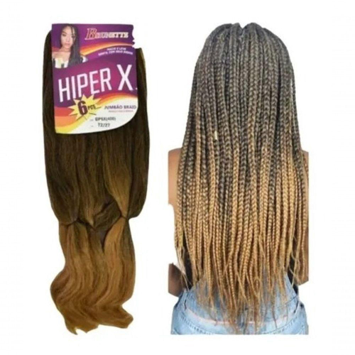 Jumbão Cabelo Jumbo Hiperx 400 Gramas Box Braids Trança Ombré MT2