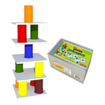 Torre Inteligente Brinquedo Equilíbrio Montessori Educativo Infantil Carimbras Meninos Meninas 3 Anos