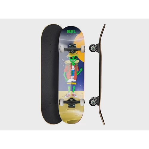 Pista rampa skate de dedo Ilustrada Finger Board Mini Skate Half