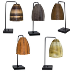 Abajur Luminaria De Mesa em L Com Cúpula De Junco Ideal para sala, quarto, mesa de canto