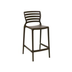 Cadeira plastica monobloco sofia marrom encosto vazado horizontal bar E residencia tramontina Menor preço em Cadeira plastica monobloco sofia marrom encosto vazado horizontal bar E residencia tramontina