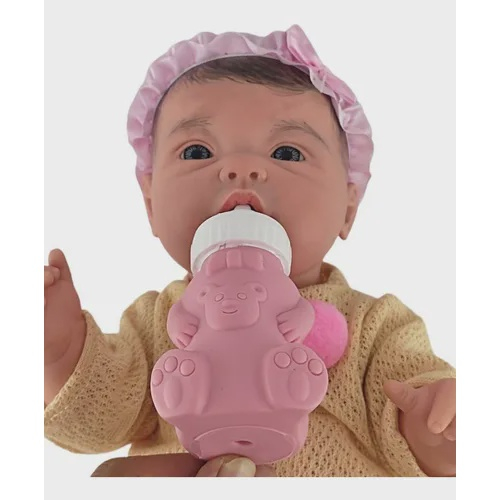 Brastoy Bebê Reborn Boneca Silicone Menina Elefante Olhos Azuis 48cm no  Shoptime