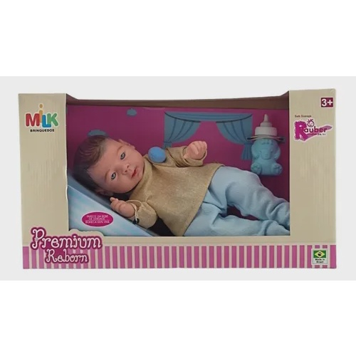 Boneca Bebê Premium Reborn By Milk Menina Milk Brinquedos em Promoção na  Americanas