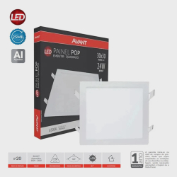 Plafon Painel Led Embutir Quadrado 24w 6500k Bivolt 30x30cm é boa?