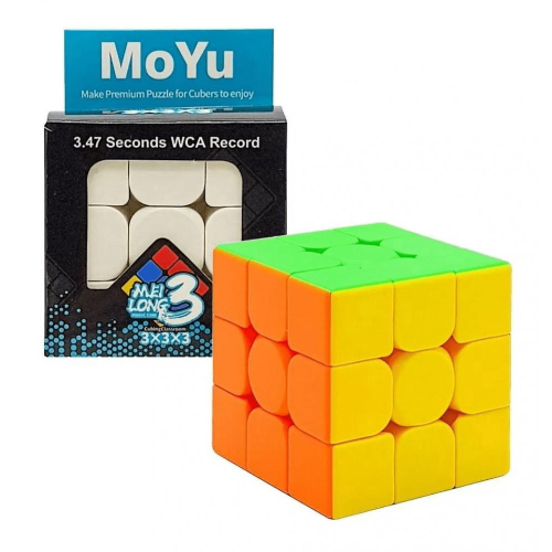 Cubo Mágico 3x3x3 Moyu Profissional Não Trava Giro Suave